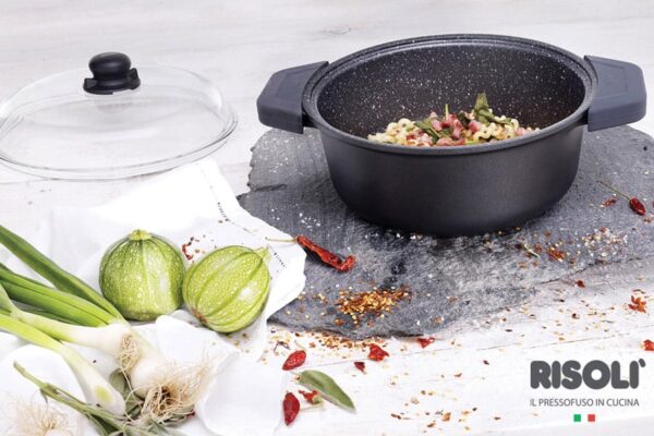 Risolì - Risolì - Casseruola Granito GranGourmet Con Coprimanici in Silicone - 20 CM