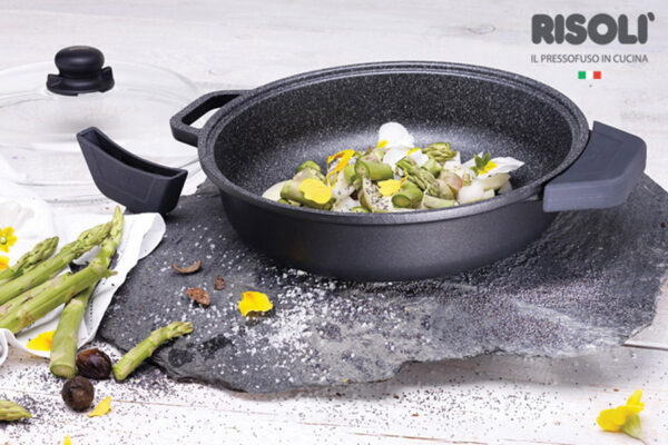 Risolì - Tegame Granito Gran Gourmet con coprimanici in silicone
24 CM