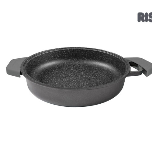 Risolì - Tegame Granito Gran Gourmet e coprimanici in Silicone Estraibili - 32 CM