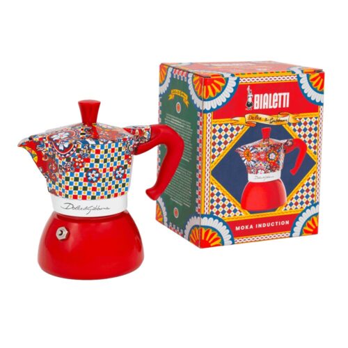 Moka Induction Bialetti Dolce&Gabbana | Carretto Siciliano 4TZ