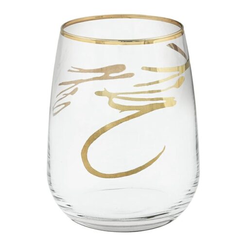 Villa Altachiara - Set Bicchieri Acqua Assenzio oro gold