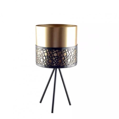 Aulica - Portapiante in metallo con vaso oro