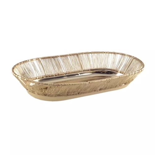 Aulica - Cestino per il pane in filo oro