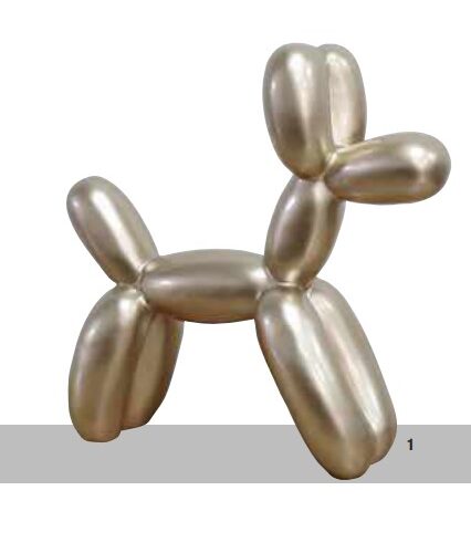 Ambienti Glamour - Scultura Gold Dog