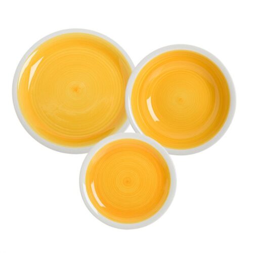 Evviva - Jaipur servizio piatti tavola 36 PZ - Giallo