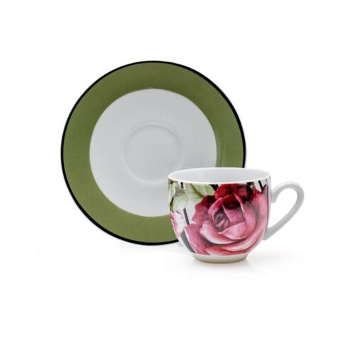 Evviva - Roseline set 12TZ caffè con Piatto