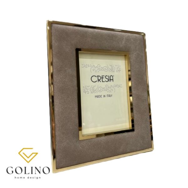 Cresia - Portafoto in Pelle Beige