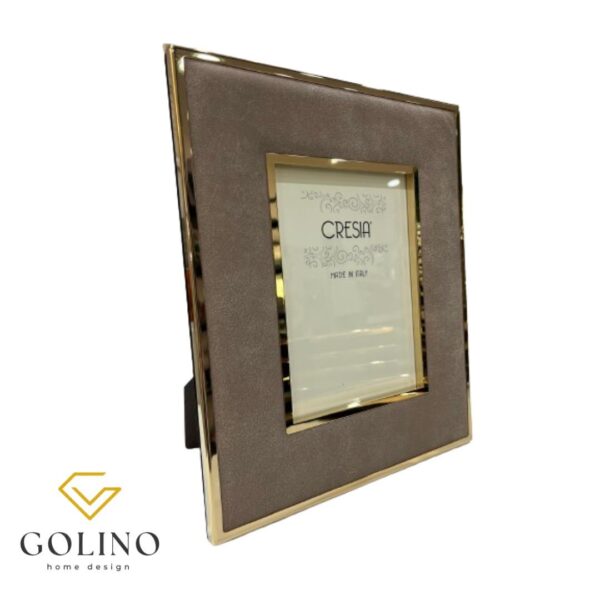 Cresia - Portafoto in Pelle Beige