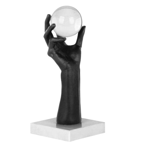 Ambienti Glamour - Scultura Mani con Sfera