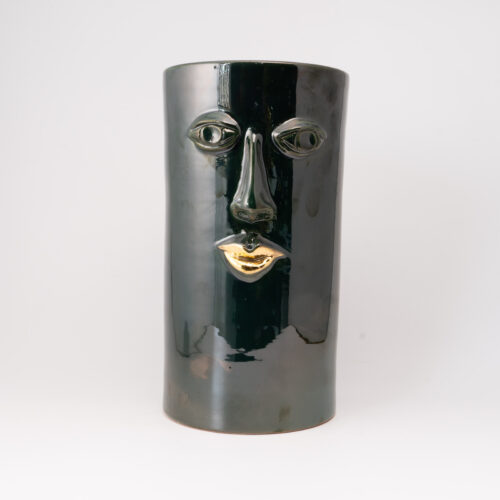 Verus - Vaso Cilindrico Verde Ramina
