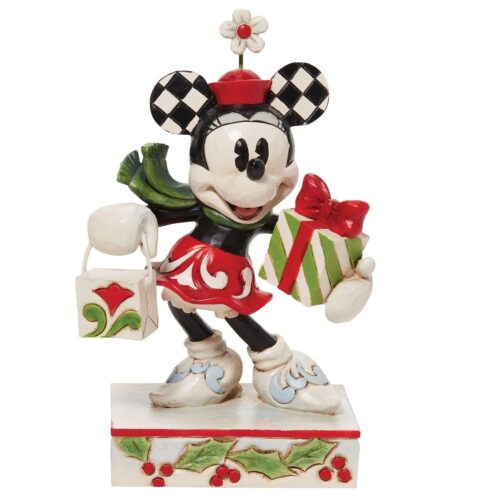 Jim Shore - Minnie vintage con regali di Natale