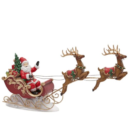 EDG - Decoro Babbo Natale con Slitta