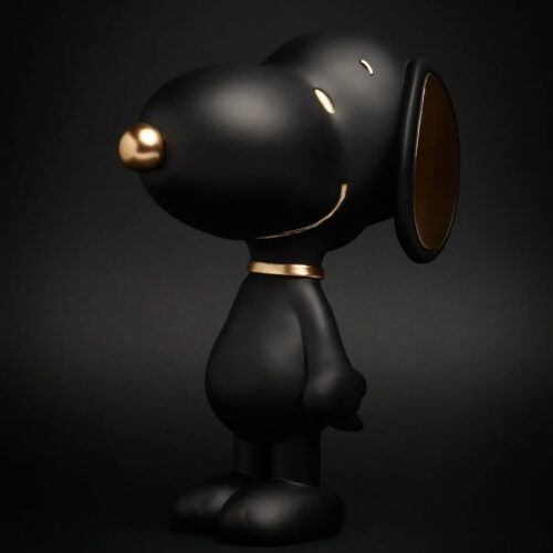 Blogo Design - Scultura Snoopy Standing Black