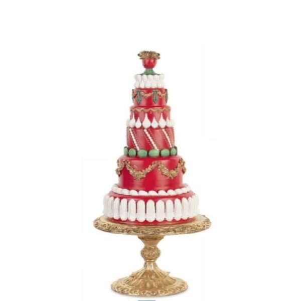Tono su Tono - Torta Natalizia stile Barocco in Poli Resina H.60cm
