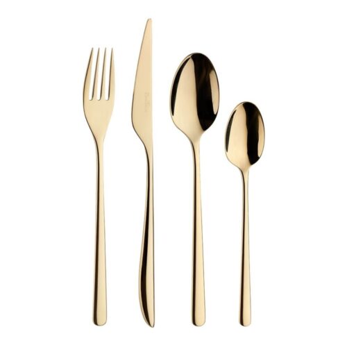 Pintinox - Florence Sunshine posate in acciaio con finitura Gold