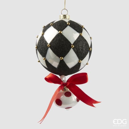 EDG - Addobbo palla scacchi D.10 cm