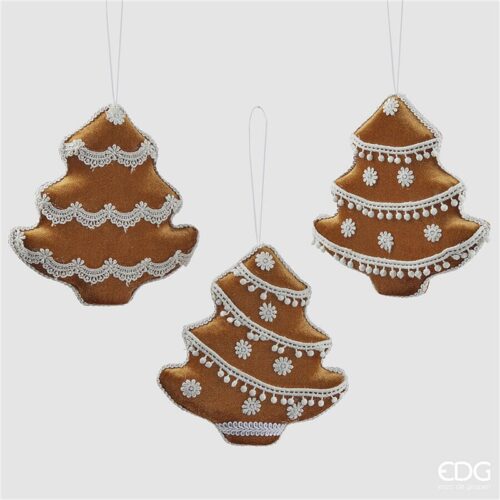 EDG - Addobbo pino Marzapane 3 assortiti H.15cm