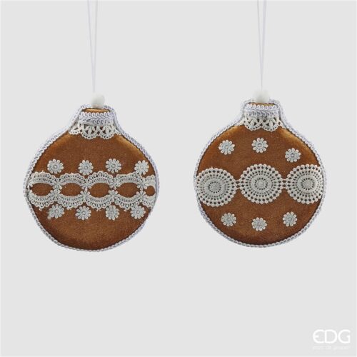 EDG - Addobbo palla Marzapane 2 assortiti D.12 cm