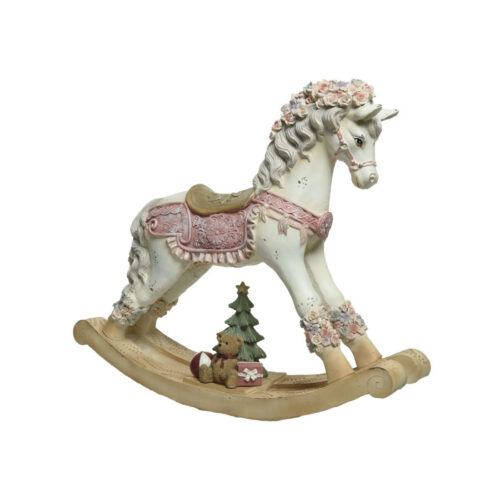 Christmas - Cavallo a Dondolo Pink  H47