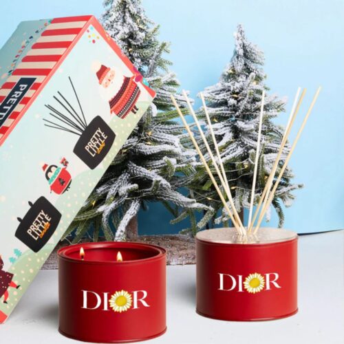 Pretty Little - Christmas Edition Kit Profumatore Rosso Flower Oro