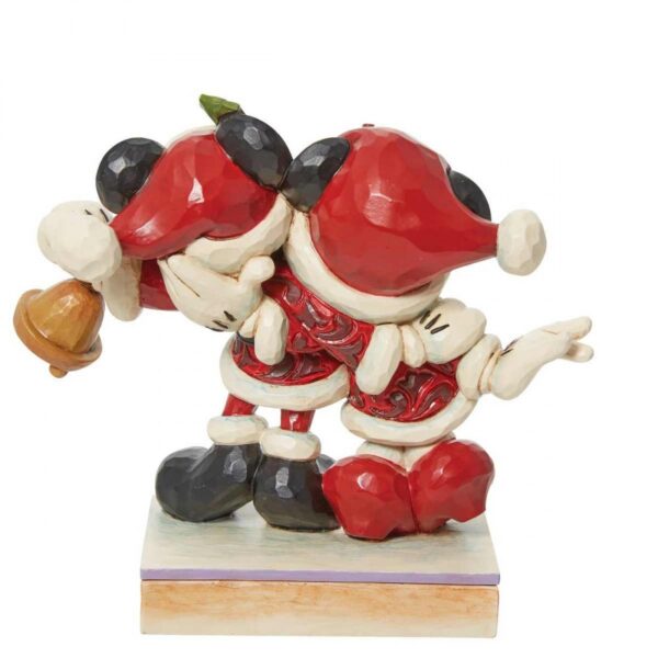 Jim Shore - Topolino e Minnie vestiti da Babbo Natale - immagine 2
