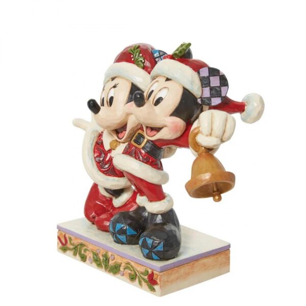 Jim Shore - Topolino e Minnie vestiti da Babbo Natale - immagine 3