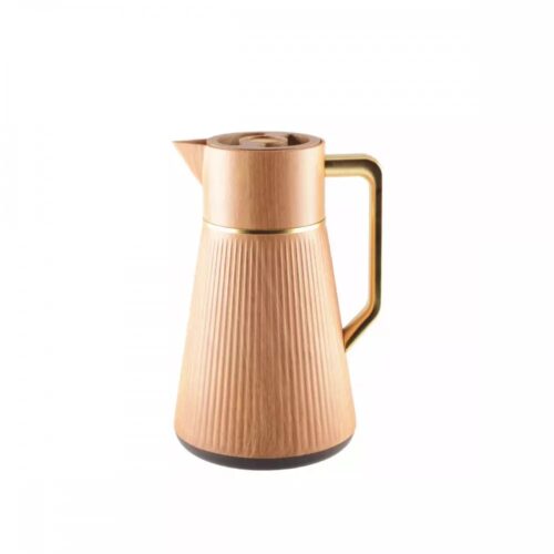 Aulica - Caraffa Termica in legno con Manico Oro 1L