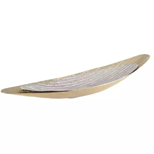 Aulica - Vassoio per Frutta in alluminio oro e argento / Set da 2