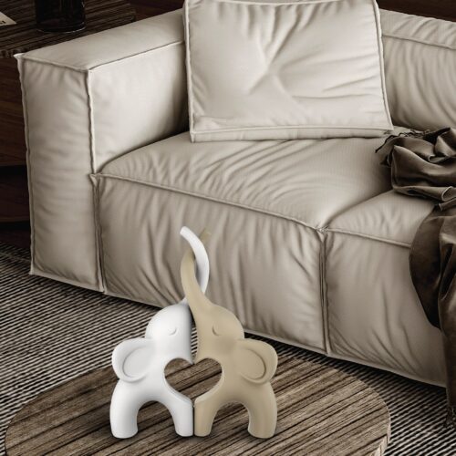Bongelli - Scultura Coppia Elefantini