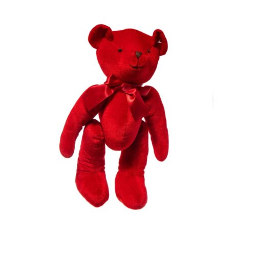 Christmas Land - Orsetto in Velluto Rosso