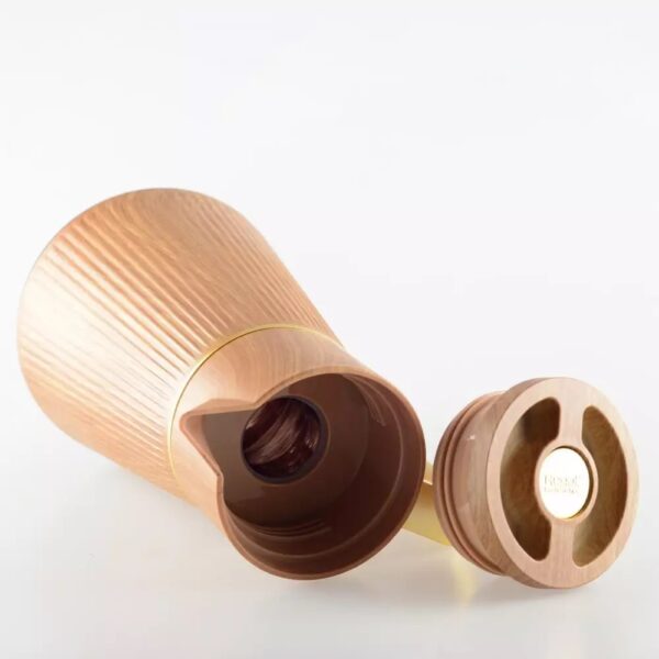 Aulica - Caraffa Termica in legno con Manico Oro 1L - immagine 3
