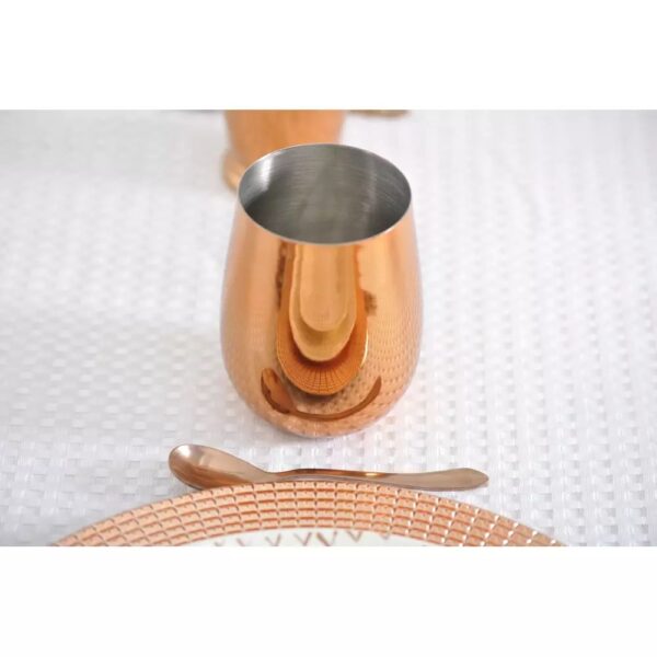 Aulica - Bicchieri da Cocktail Inox Rame liscio/ 6Pz - immagine 2