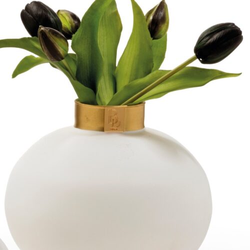 Buba Design - Vaso Bianco Opaco e Oro