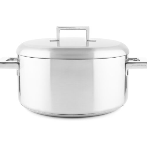 Mepra - Casseruola fonda 2 manici Ø 28cm con coperchio stile by Pininfarina