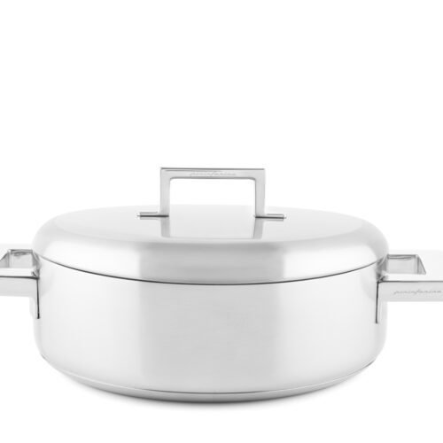 Mepra - Tegame con 2 manici Ø 24cm con coperchio stile by Pininfarina
