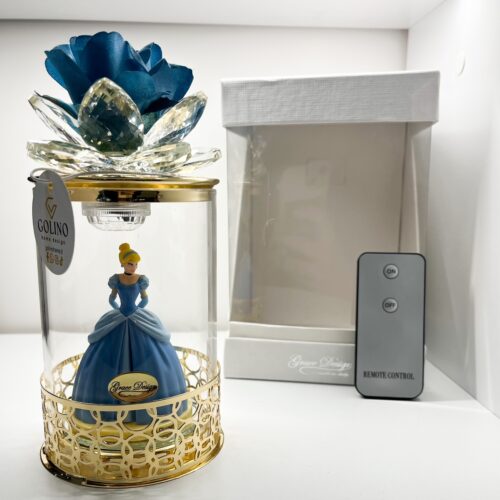 Grace Design - Lampada Cilindro in Vetro con Cenerentola