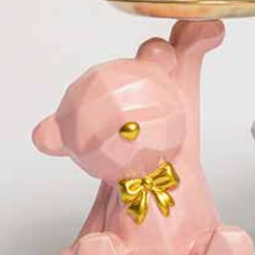 Jutta Maison - Orsetto Rosa con Vassoio