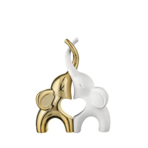 Bongelli Preziosi - Coppia di Elefantini Oro e Bianco