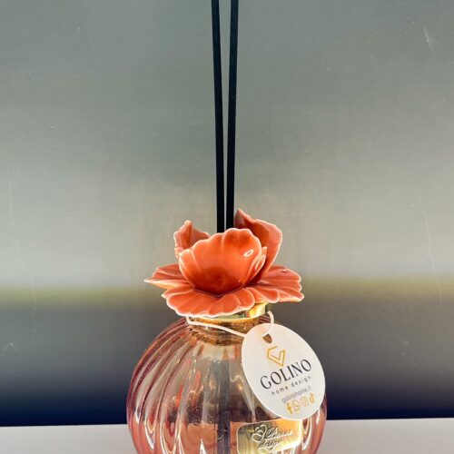 Pienne Design - Profumatore Bottiglia Tonda con Fiore