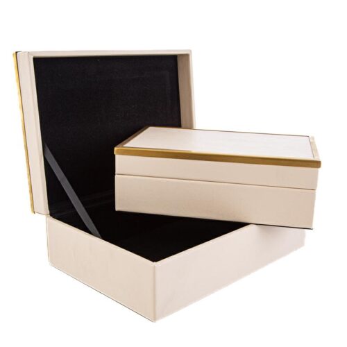 Le Stelle - Set 2 Bauletti legno Panna