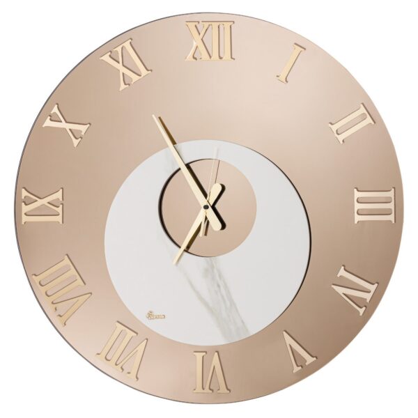 Gioacchino Brindicci - Orologio Specchio Bronzo e Marmo