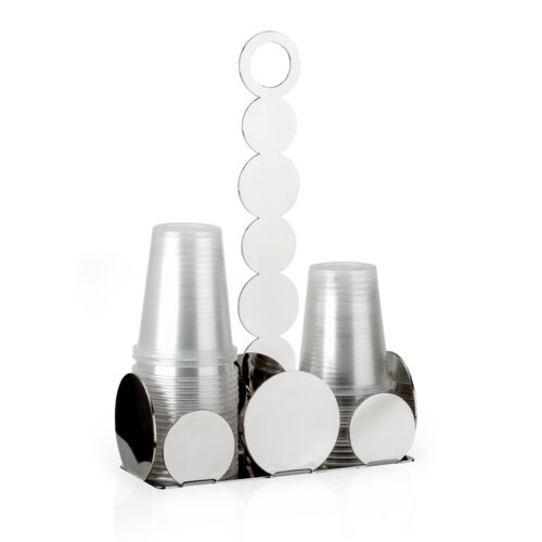 Elleffe Design - Portabicchieri in acciaio inox