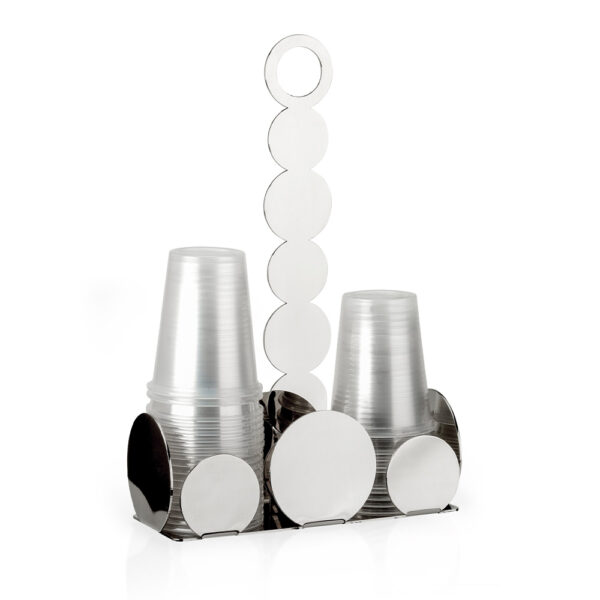 Elleffe Design - Portabicchieri in acciaio inox