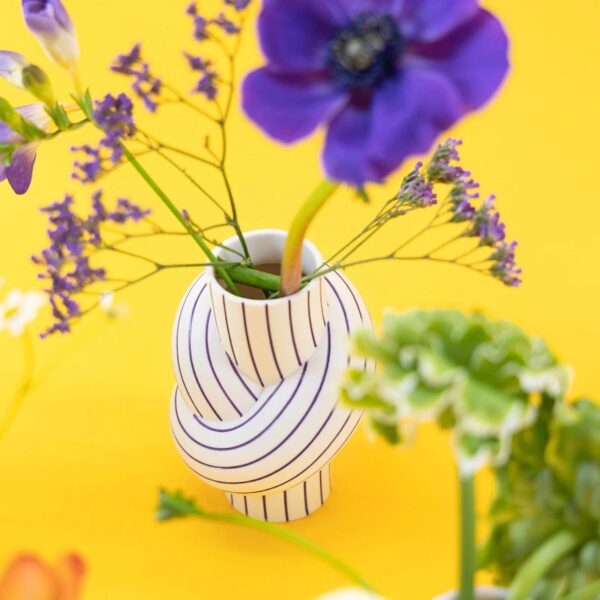 Rosenthal - Vaso Node Stripes Plum - immagine 2